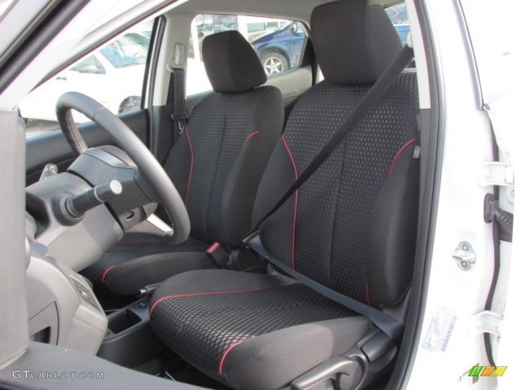 Black w/Red Piping Interior 2012 Mazda MAZDA2 Touring Photo #75374326