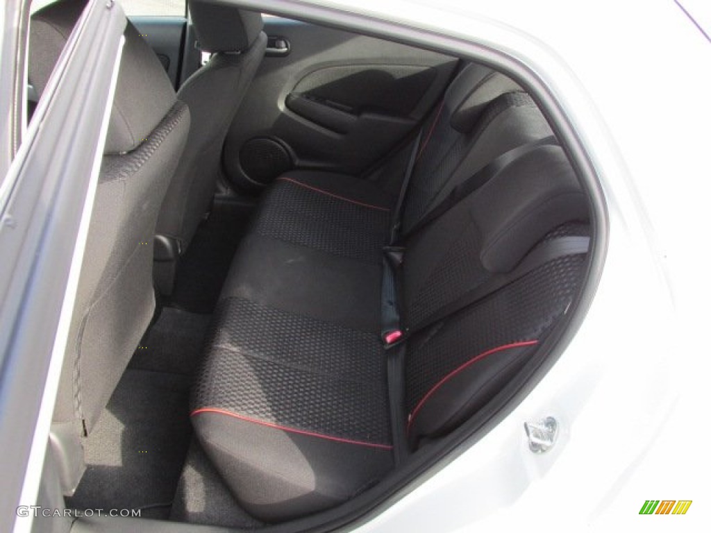 Black w/Red Piping Interior 2012 Mazda MAZDA2 Touring Photo #75374386