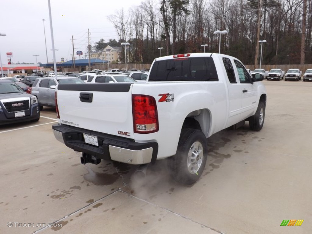 2013 Sierra 2500HD SLE Extended Cab 4x4 - Summit White / Ebony photo #5