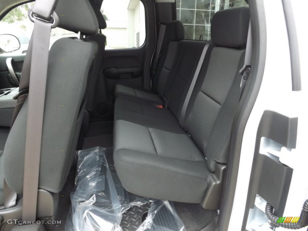 Ebony Interior 2013 GMC Sierra 2500HD SLE Extended Cab 4x4 Photo #75374764