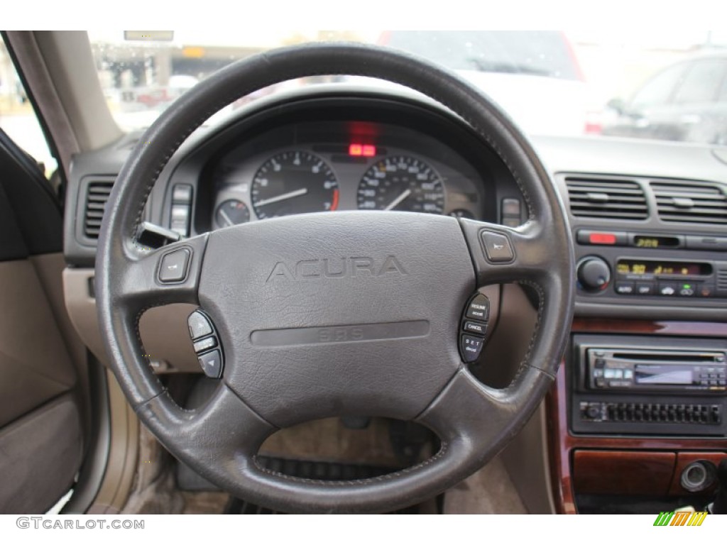 1992 Acura Legend LS Coupe Beige Steering Wheel Photo #75374891