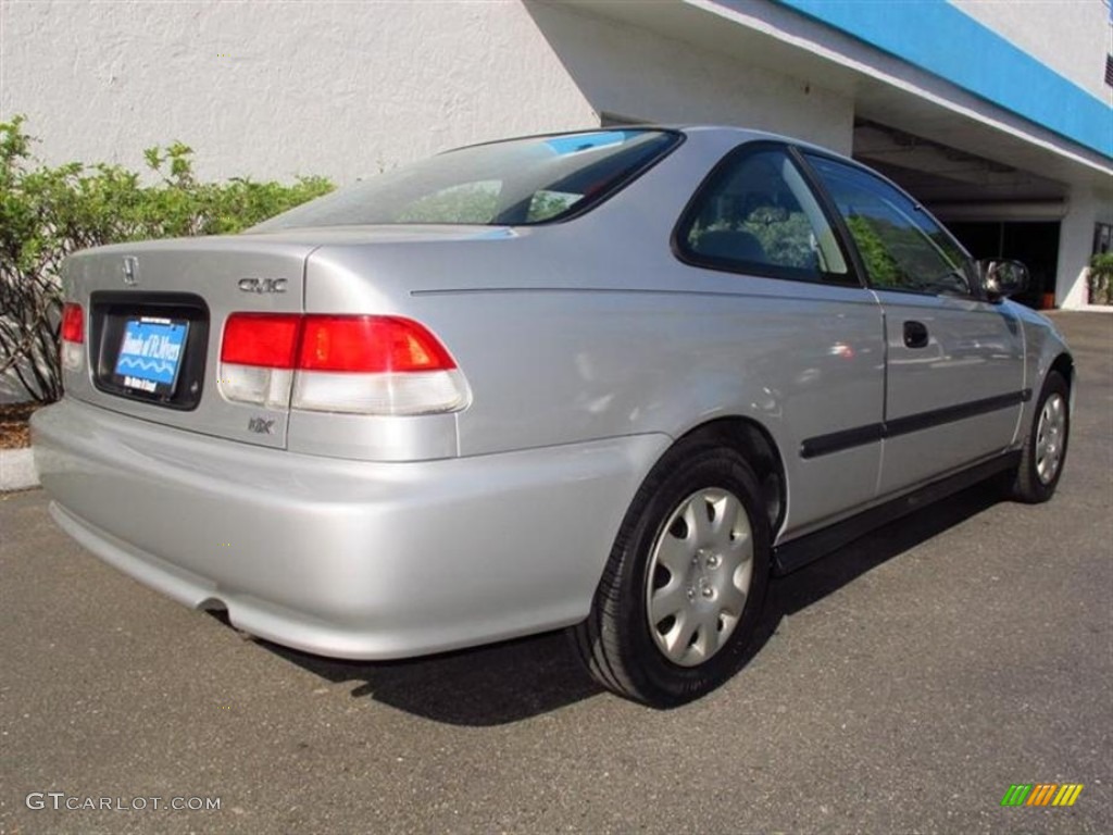 1999 Civic DX Coupe - Vogue Silver Metallic / Gray photo #3