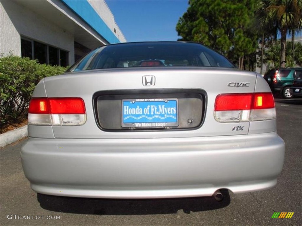 1999 Civic DX Coupe - Vogue Silver Metallic / Gray photo #4