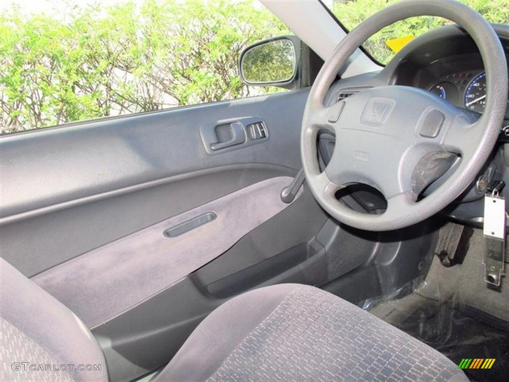 1999 Civic DX Coupe - Vogue Silver Metallic / Gray photo #11