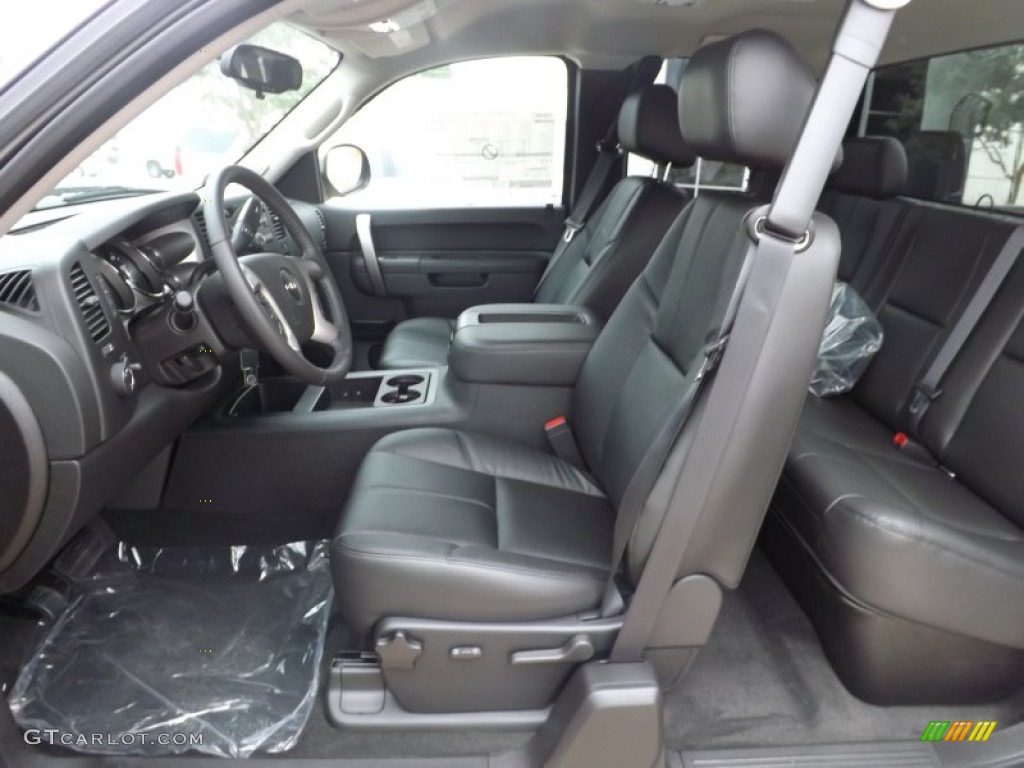 Ebony Interior 2013 GMC Sierra 1500 SLE Extended Cab Photo #75375986