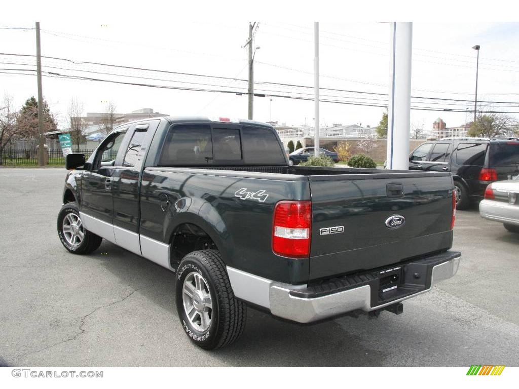 2006 F150 XLT SuperCab 4x4 - Aspen Green Metallic / Medium/Dark Flint photo #8