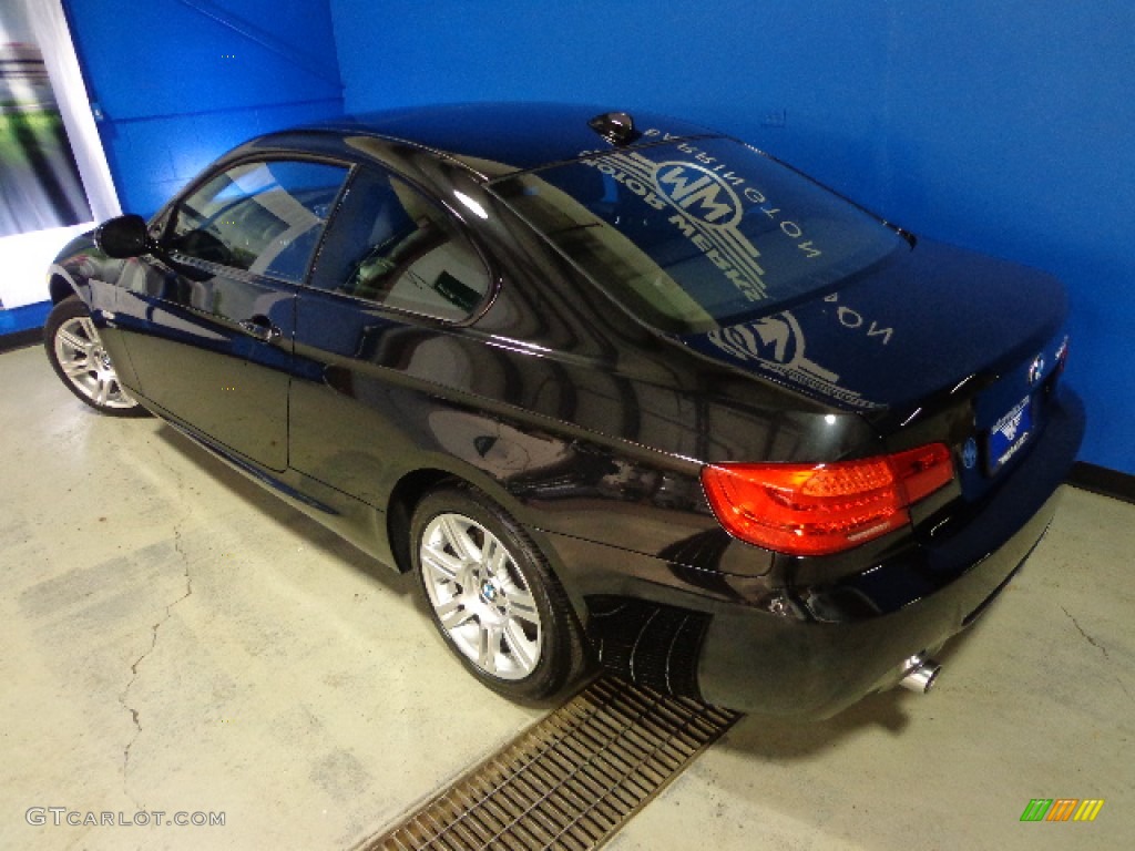 2013 3 Series 335i xDrive Coupe - Black Sapphire Metallic / Black photo #34