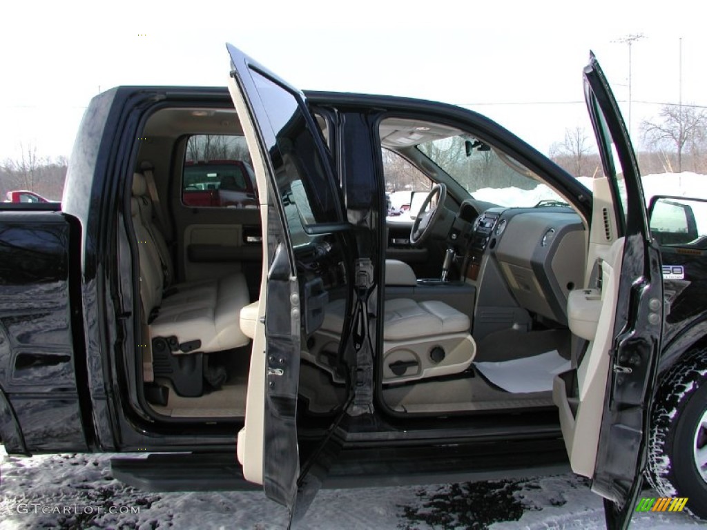 2004 F150 Lariat SuperCrew 4x4 - Black / Tan photo #43