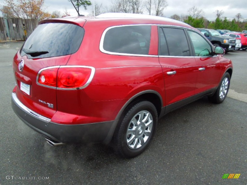 2011 Enclave CXL - Red Jewel Tintcoat / Cashmere/Cocoa photo #4