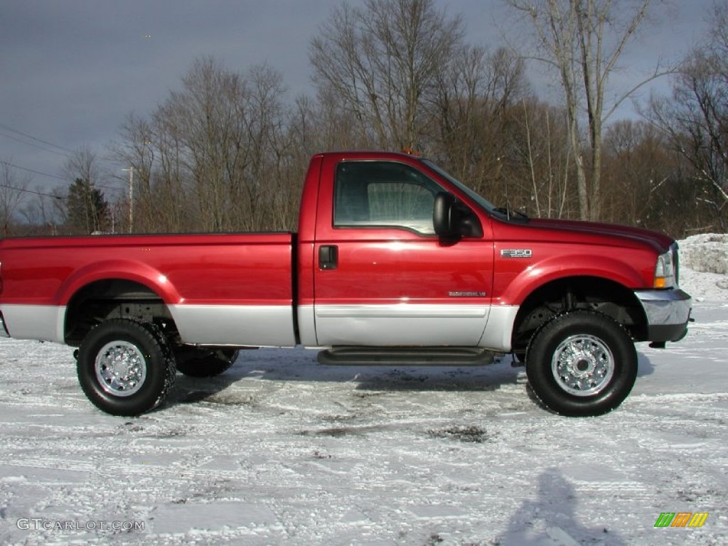 2003 F350 Super Duty XLT Regular Cab 4x4 - Toreador Red Metallic / Medium Flint photo #15