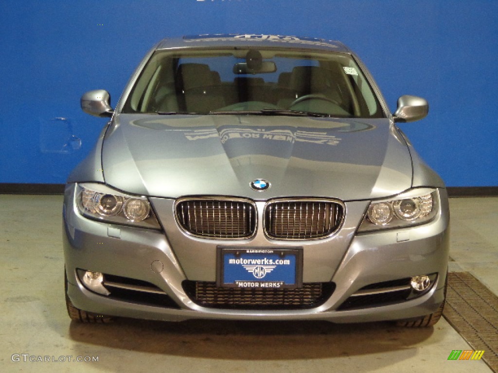 2010 3 Series 335i xDrive Sedan - Space Gray Metallic / Black Dakota Leather photo #2