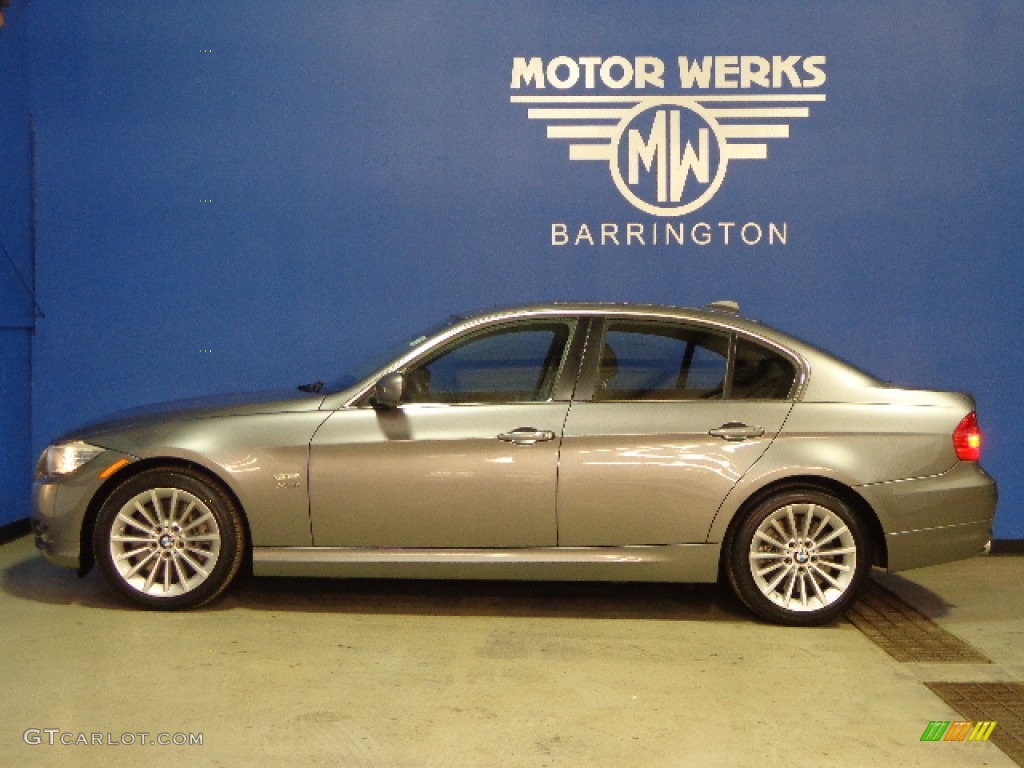 2010 3 Series 335i xDrive Sedan - Space Gray Metallic / Black Dakota Leather photo #5