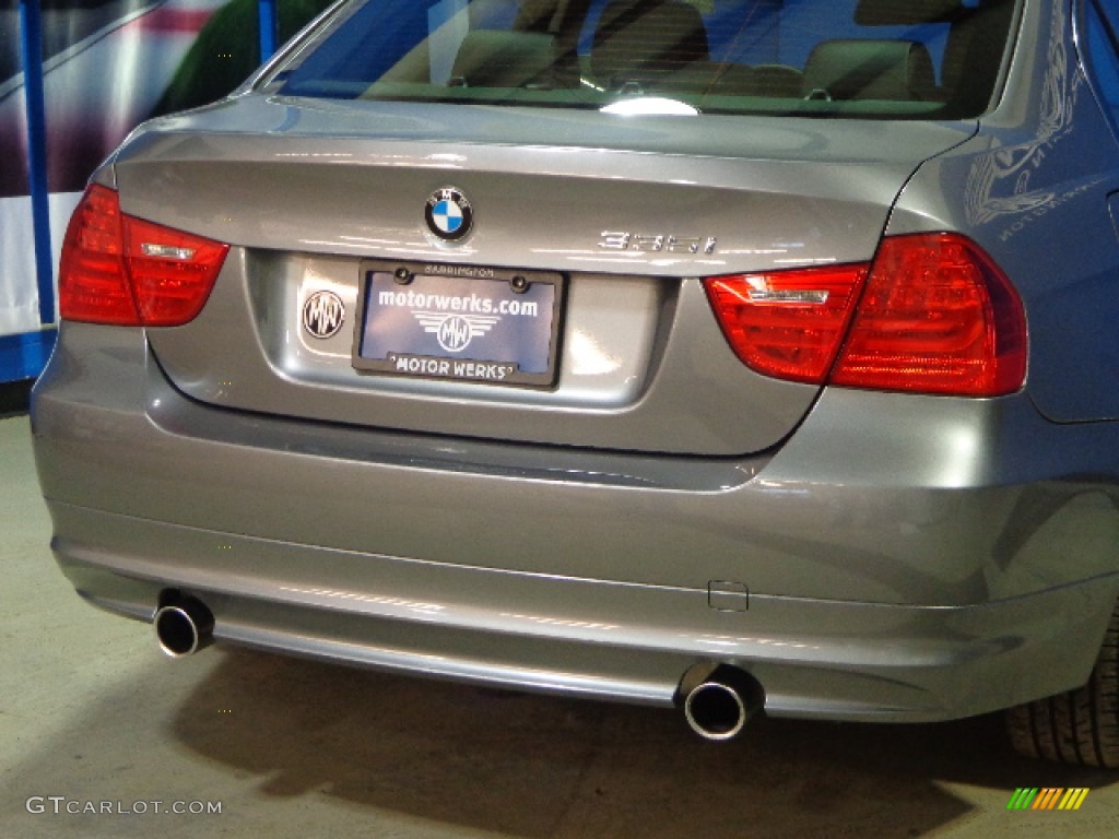 2010 3 Series 335i xDrive Sedan - Space Gray Metallic / Black Dakota Leather photo #8