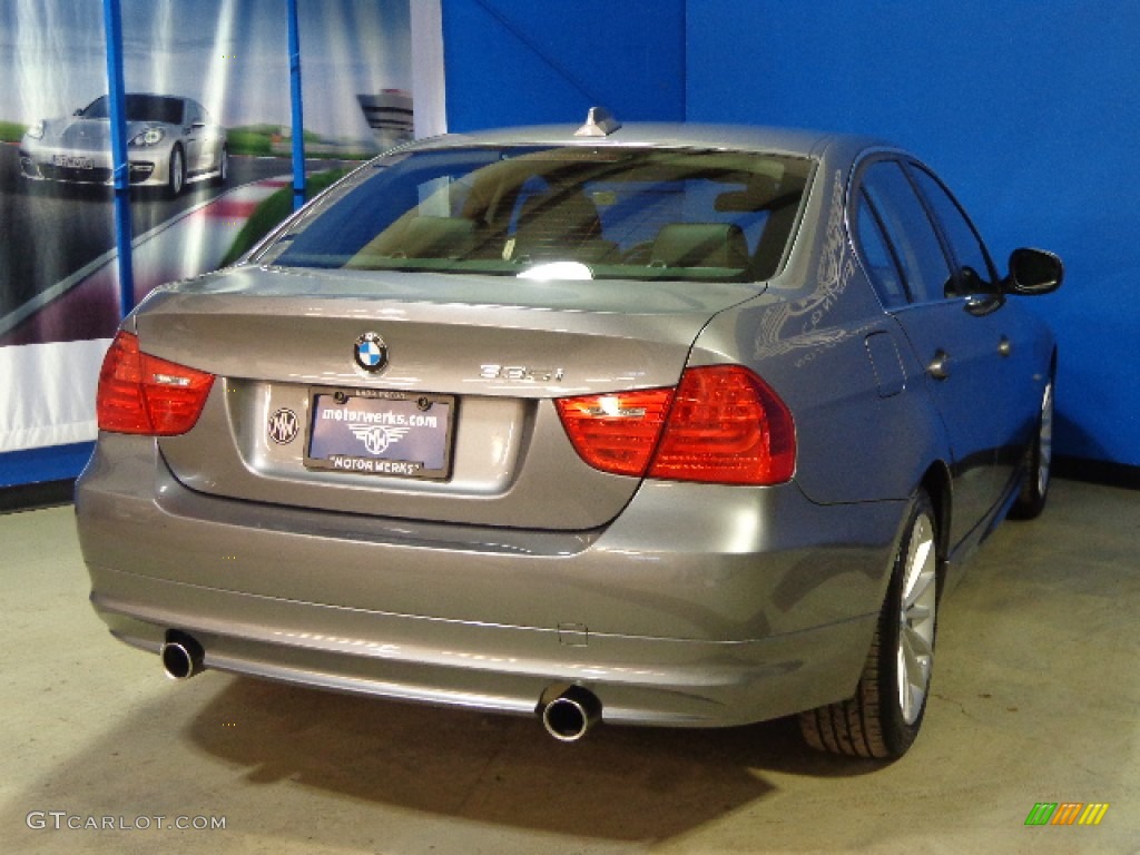 2010 3 Series 335i xDrive Sedan - Space Gray Metallic / Black Dakota Leather photo #9