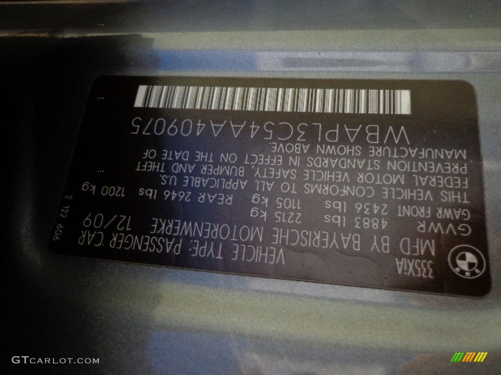 2010 3 Series 335i xDrive Sedan - Space Gray Metallic / Black Dakota Leather photo #11