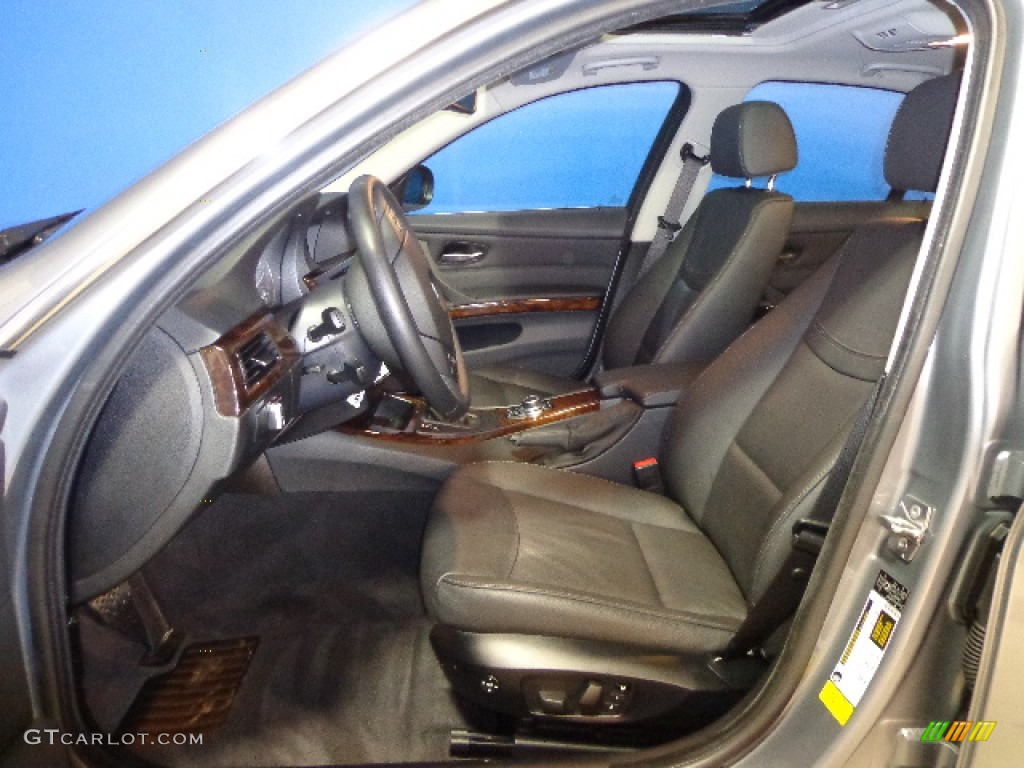 2010 3 Series 335i xDrive Sedan - Space Gray Metallic / Black Dakota Leather photo #14