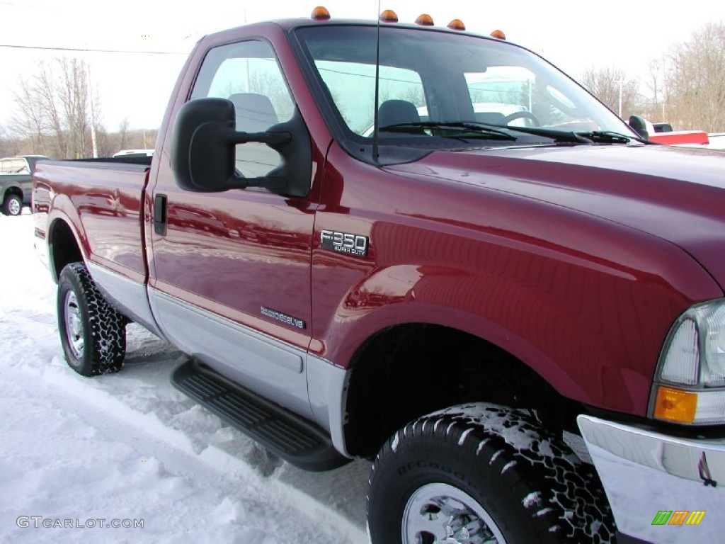 2003 F350 Super Duty XLT Regular Cab 4x4 - Toreador Red Metallic / Medium Flint photo #124