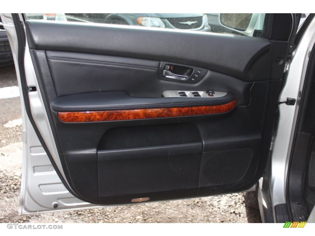2008 Lexus RX 350 AWD Black Door Panel Photo #75381533