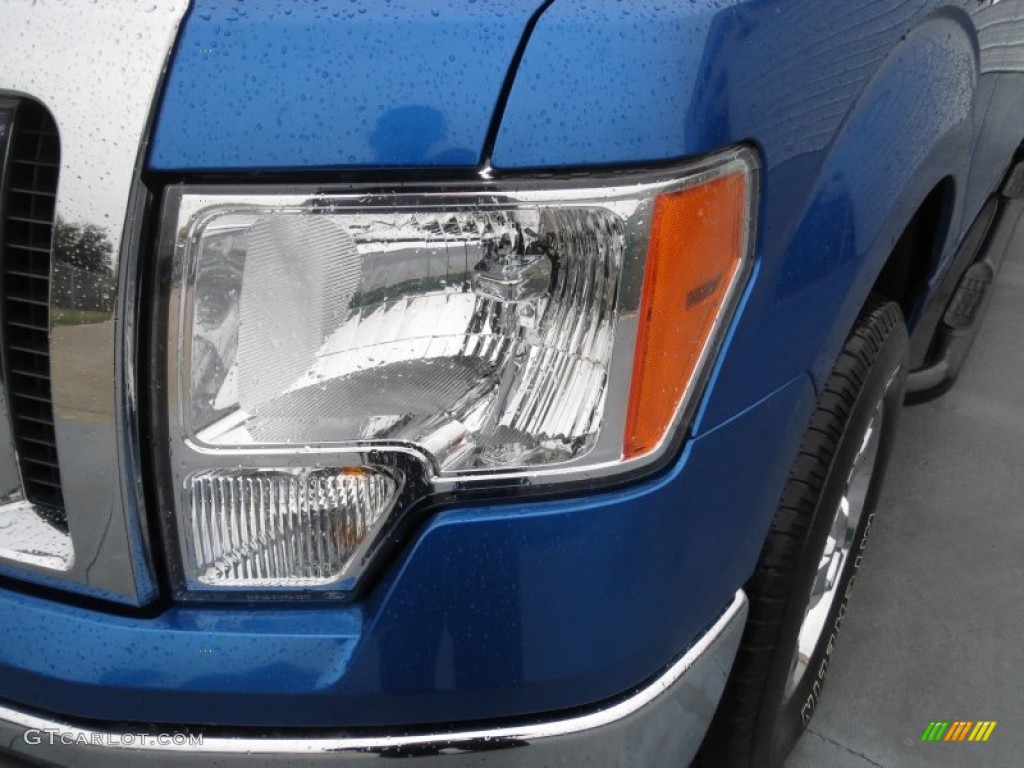 2011 F150 XLT SuperCrew - Blue Flame Metallic / Steel Gray photo #8