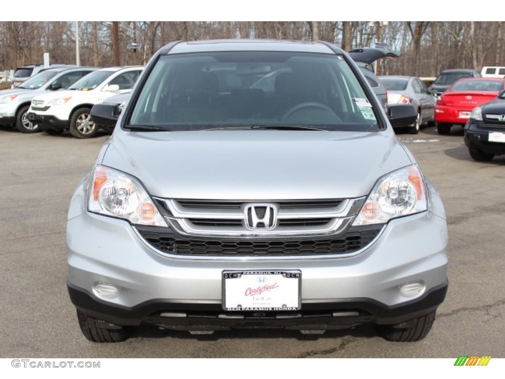 2010 CR-V EX AWD - Alabaster Silver Metallic / Black photo #2