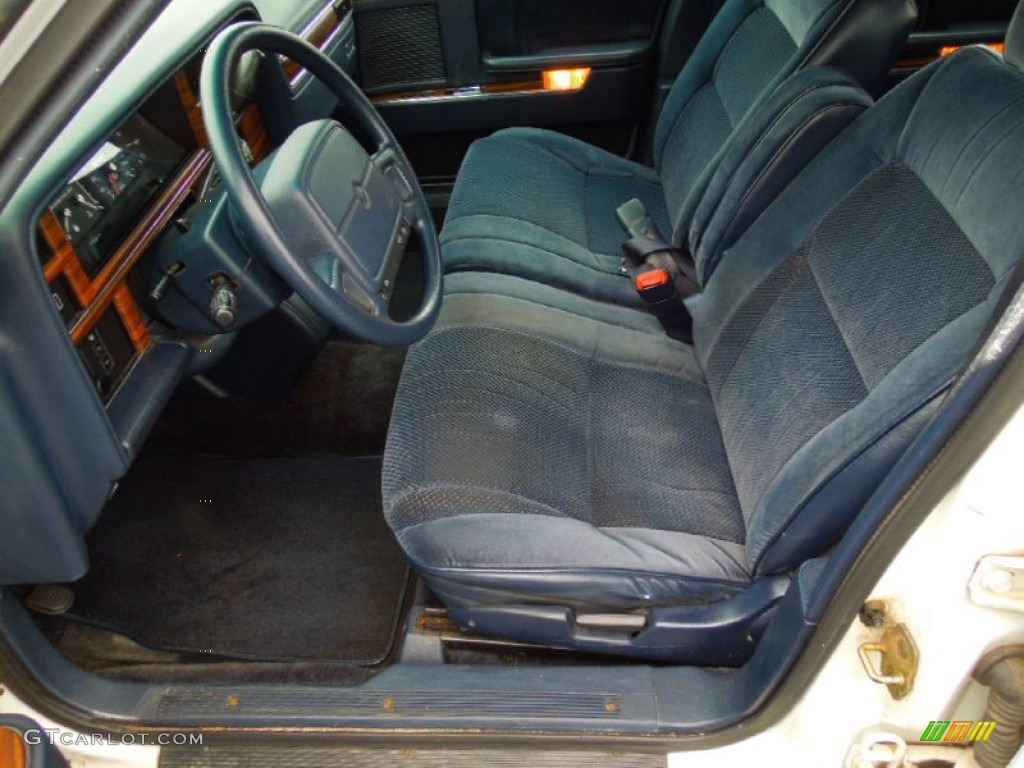 Blue Interior 1993 Dodge Dynasty LE Sedan Photo #75384374