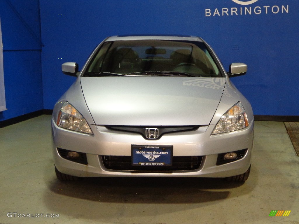 2003 Accord EX V6 Coupe - Satin Silver Metallic / Black photo #2