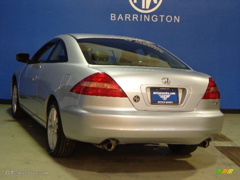 2003 Accord EX V6 Coupe - Satin Silver Metallic / Black photo #5