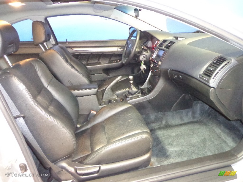 2003 Accord EX V6 Coupe - Satin Silver Metallic / Black photo #24