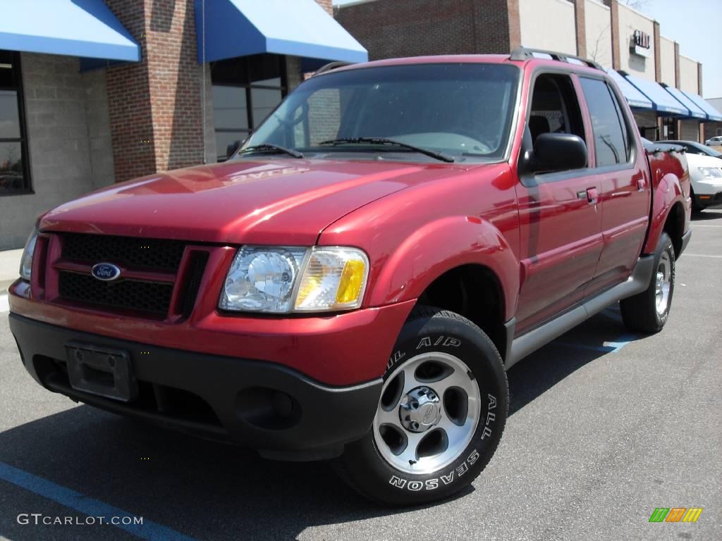 2005 Explorer Sport Trac XLT - Red Fire / Medium Dark Flint photo #2