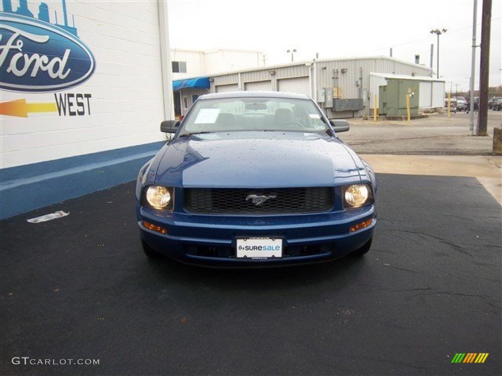 2009 Mustang V6 Coupe - Vista Blue Metallic / Light Graphite photo #2