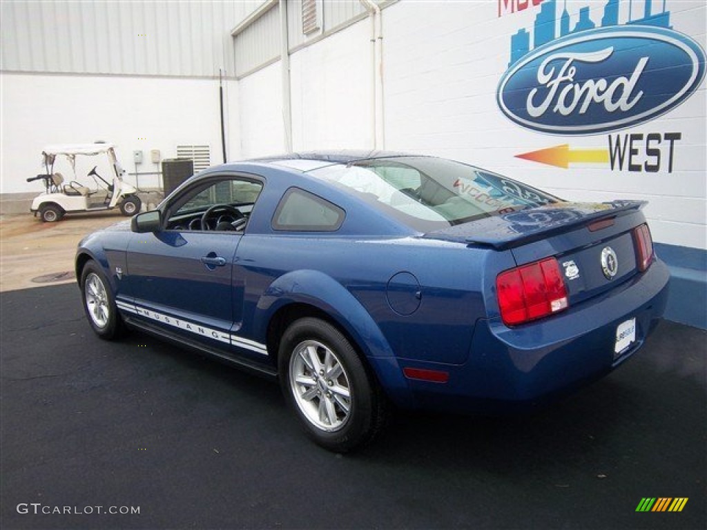 2009 Mustang V6 Coupe - Vista Blue Metallic / Light Graphite photo #7