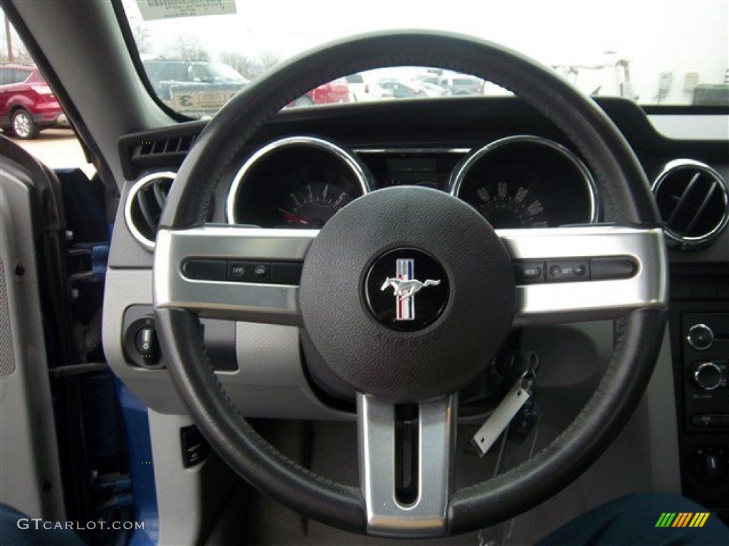 2009 Mustang V6 Coupe - Vista Blue Metallic / Light Graphite photo #15