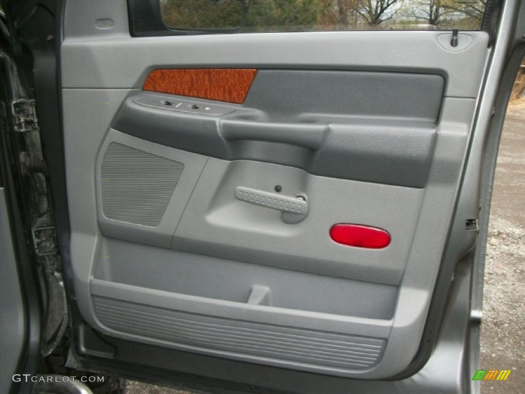 2006 Dodge Ram 3500 SLT Mega Cab 4x4 Medium Slate Gray Door Panel Photo #75387599
