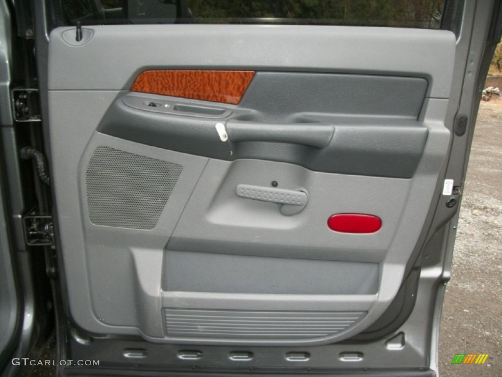 2006 Dodge Ram 3500 SLT Mega Cab 4x4 Medium Slate Gray Door Panel Photo #75387629
