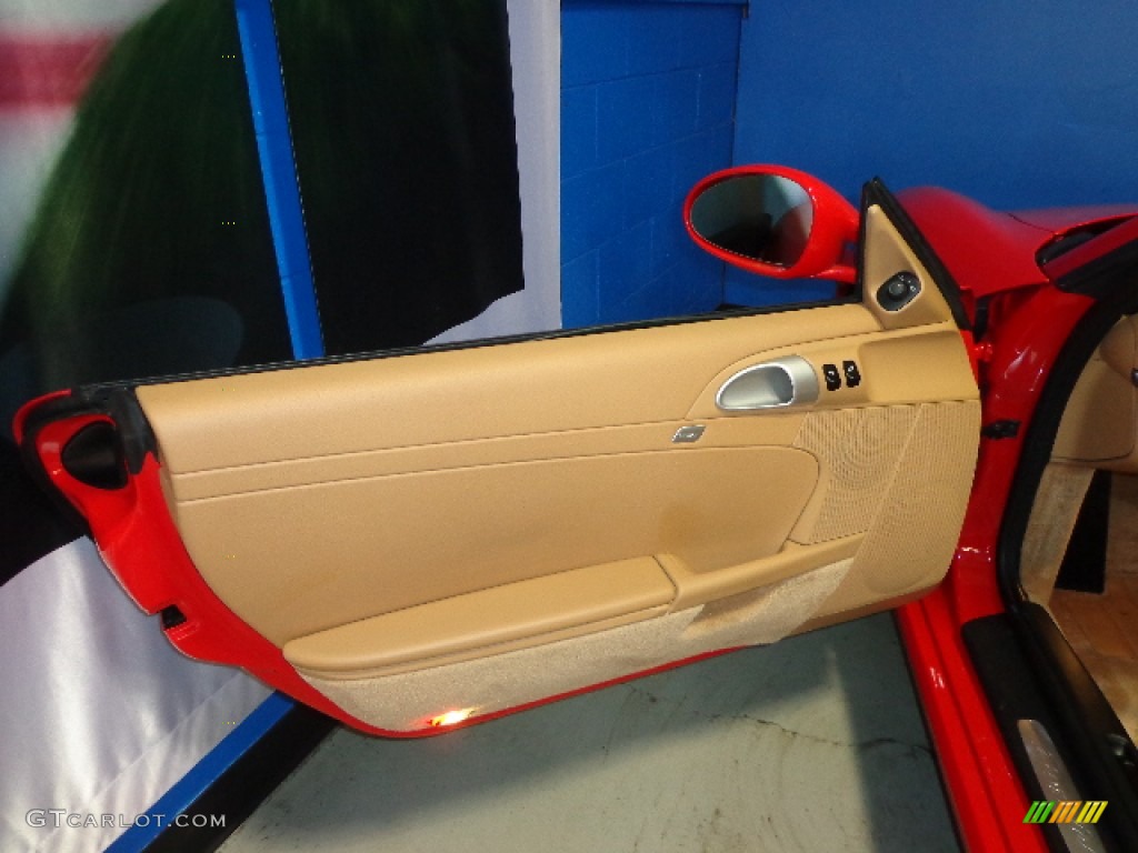 2009 Porsche Boxster Standard Boxster Model Sand Beige Door Panel Photo #75388506