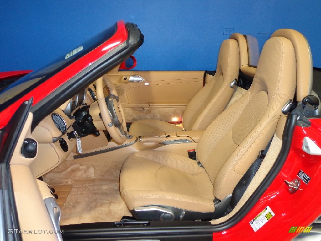 Sand Beige Interior 2009 Porsche Boxster Standard Boxster Model Photo #75388545