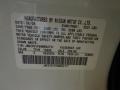 QAA: Moonlight White 2009 Infiniti M 35x AWD Sedan Color Code
