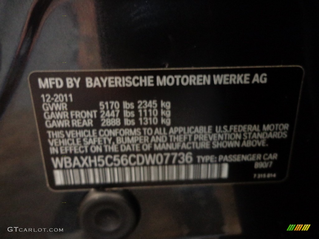 2012 5 Series 528i xDrive Sedan - Dark Graphite Metallic II / Oyster/Black photo #11