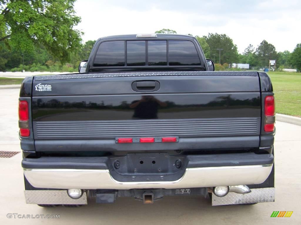 1997 Ram 3500 Laramie Extended Cab 4x4 Dually - Black / Beige photo #4