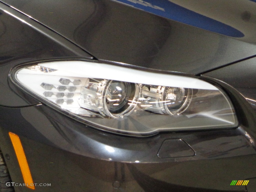 2012 5 Series 528i xDrive Sedan - Dark Graphite Metallic II / Oyster/Black photo #31