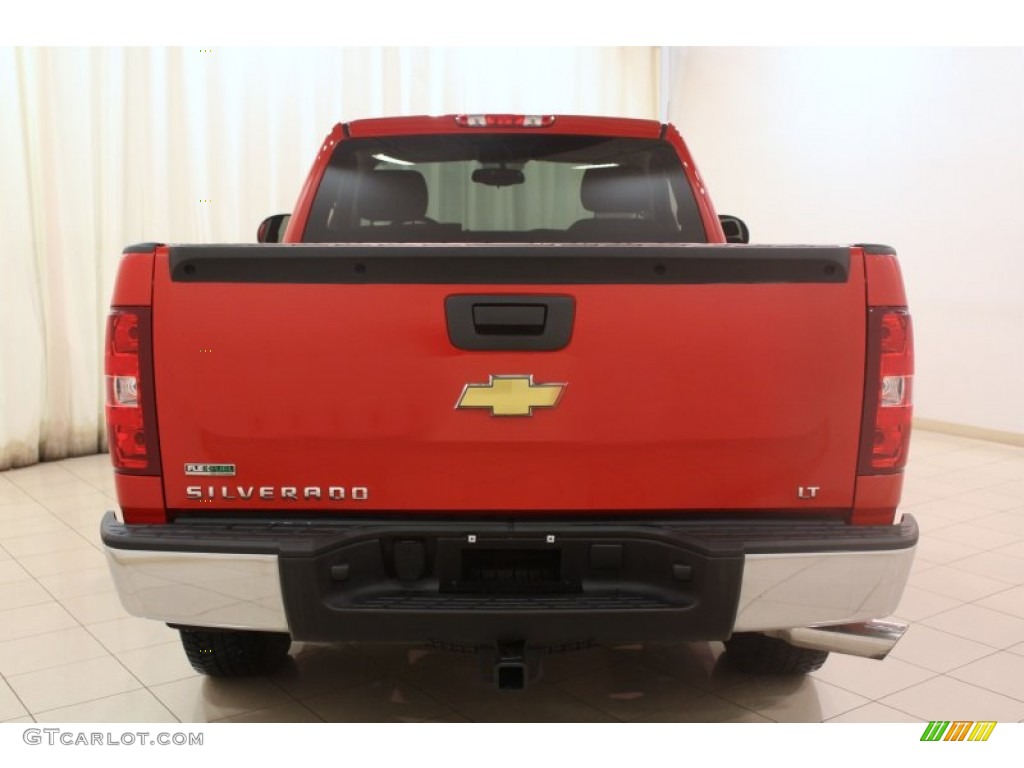 Victory Red 2010 Chevrolet Silverado 1500 LT Regular Cab 4x4 Exterior Photo #75390629