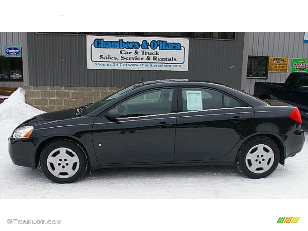 2008 G6 Value Leader Sedan - Black / Ebony Black photo #2