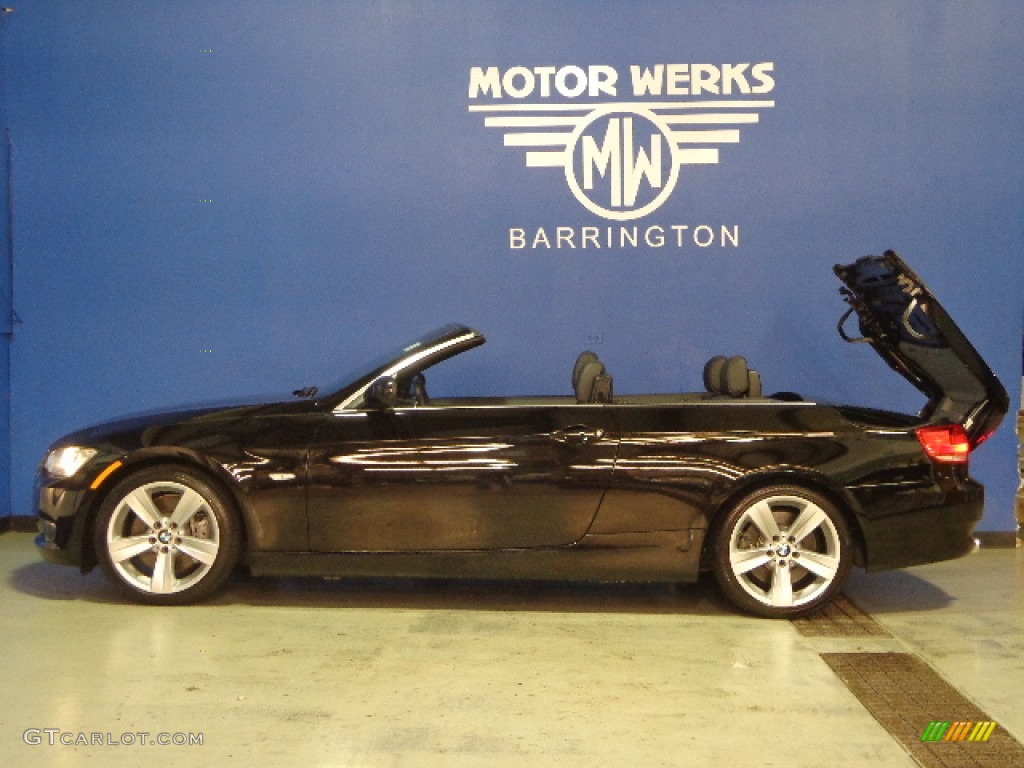 2010 3 Series 335i Convertible - Jet Black / Black Dakota Leather photo #7