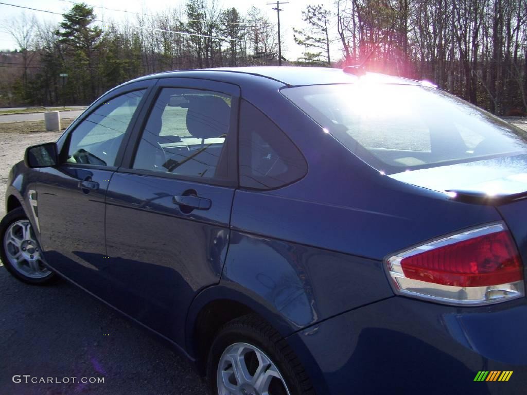 2008 Focus SES Sedan - Vista Blue Metallic / Charcoal Black photo #1