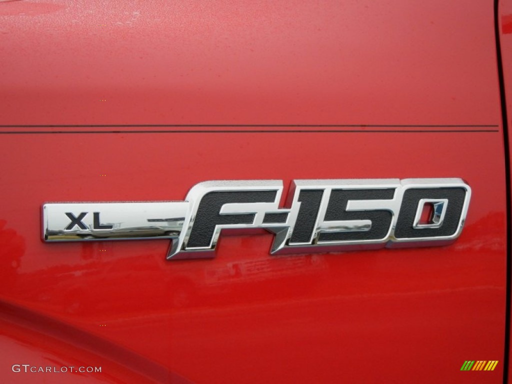 2013 F150 XL Regular Cab - Vermillion Red / Steel Gray photo #4