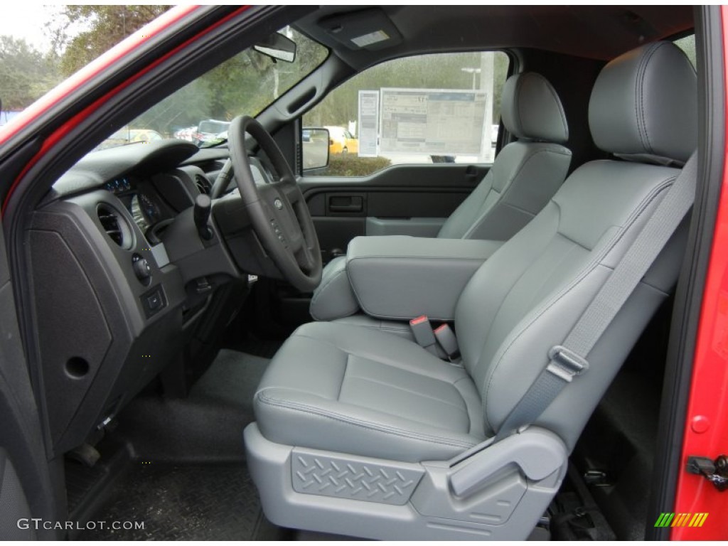 Steel Gray Interior 2013 Ford F150 XL Regular Cab Photo #75395640