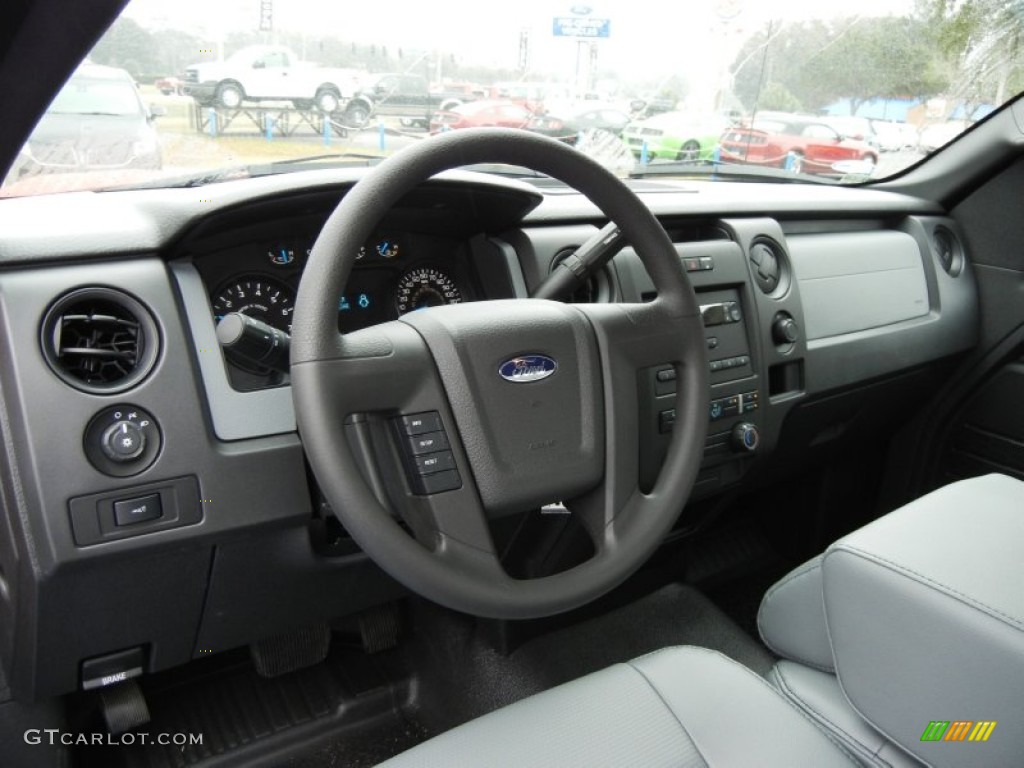 2013 Ford F150 XL Regular Cab Steel Gray Dashboard Photo #75395661