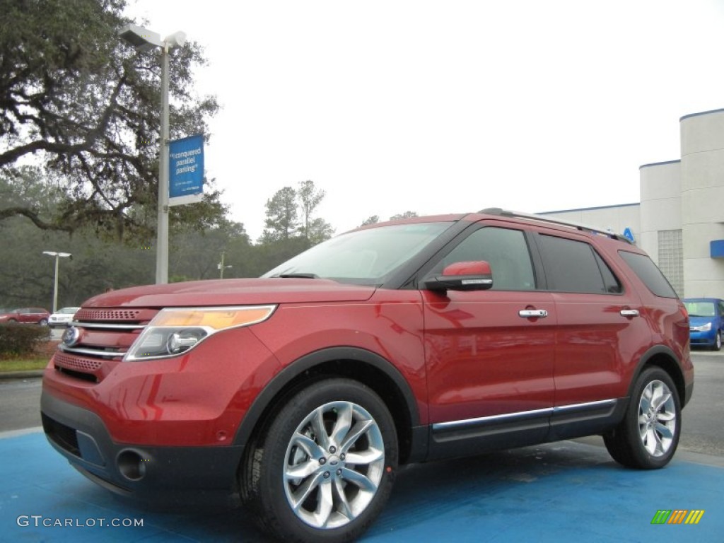 Ruby Red Metallic 2013 Ford Explorer Limited Exterior Photo #75395799