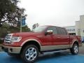 2013 Ruby Red Metallic Ford F150 Lariat SuperCrew 4x4  photo #1