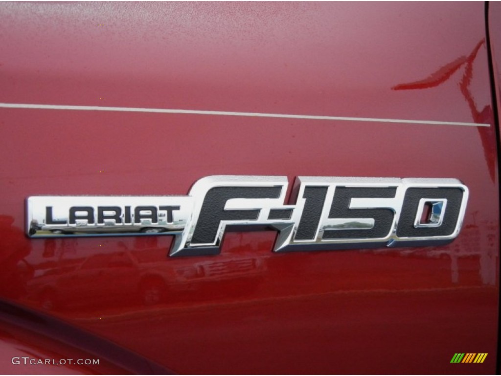 2013 F150 Lariat SuperCrew 4x4 - Ruby Red Metallic / Adobe photo #4